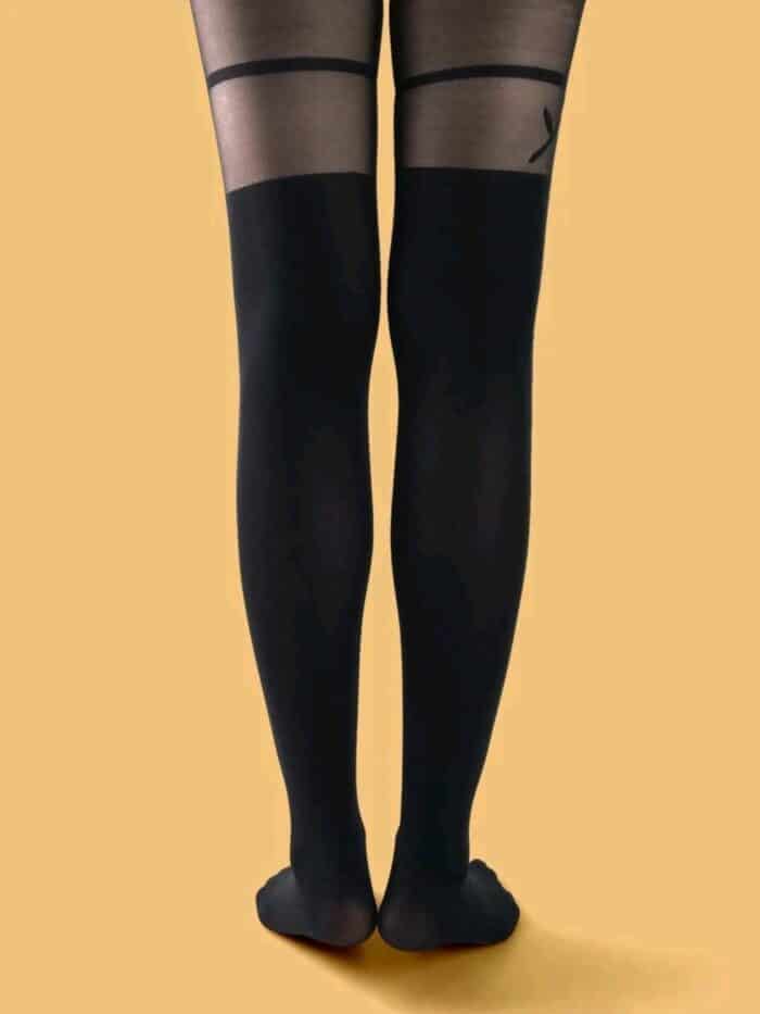 Floral Print Mesh Tights - Image 4