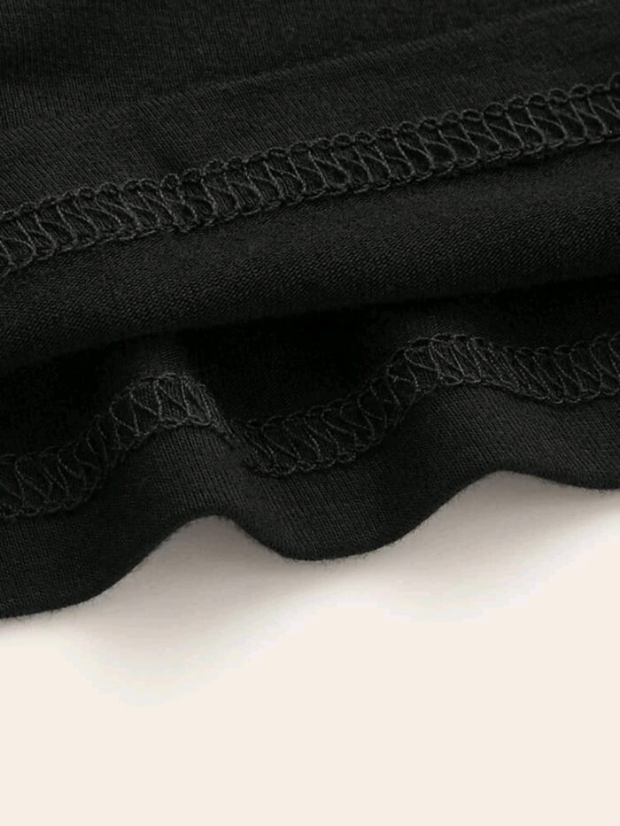 SHEIN Solid Sweetheart Neck Knot Front Top - Image 5