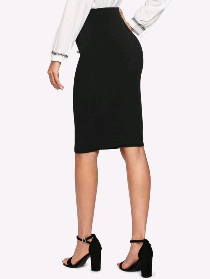 SHEIN Double Button Pencil Skirt - Image 7