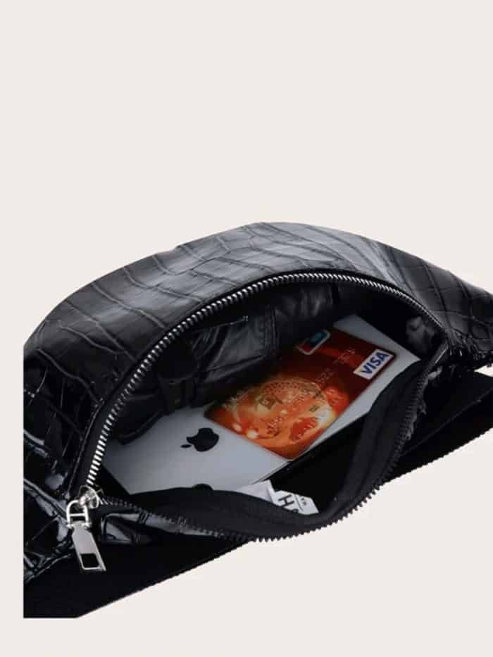 Croc Embossed Fanny Pack - Image 3