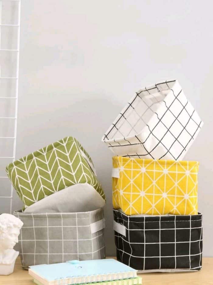 1pc Geometric Pattern Storage Basket