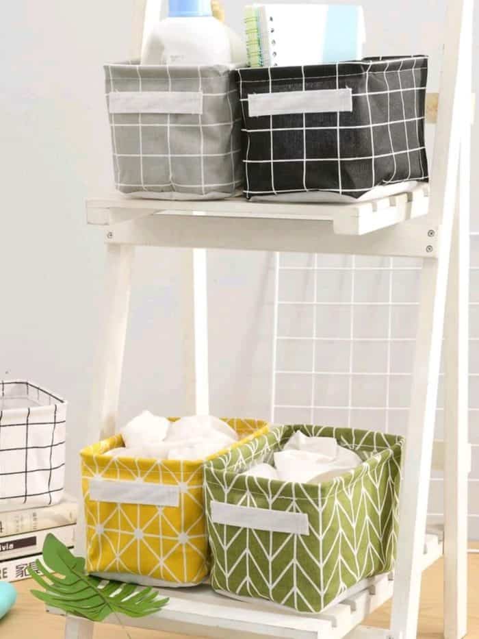 1pc Geometric Pattern Storage Basket - Image 6