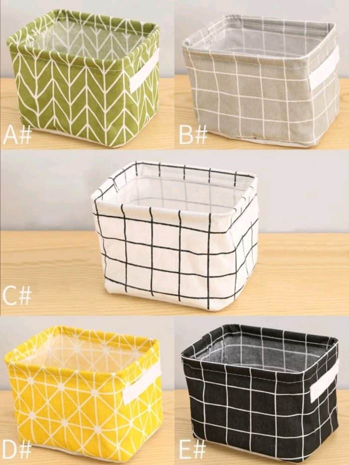 1pc Geometric Pattern Storage Basket - Image 3