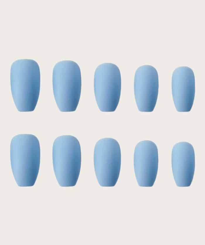 24pcs Plain Fake Nails - Image 2