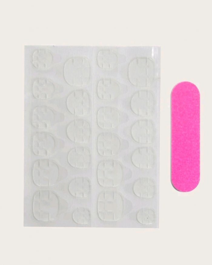 24pcs Ombre Fake Nail & 1sheet Tape & 1pc Nail File - Image 2