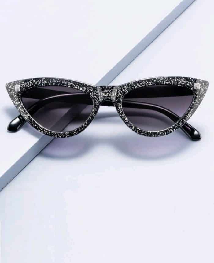 Glitter Cat Eye Sunglasses With Random Case - Image 5
