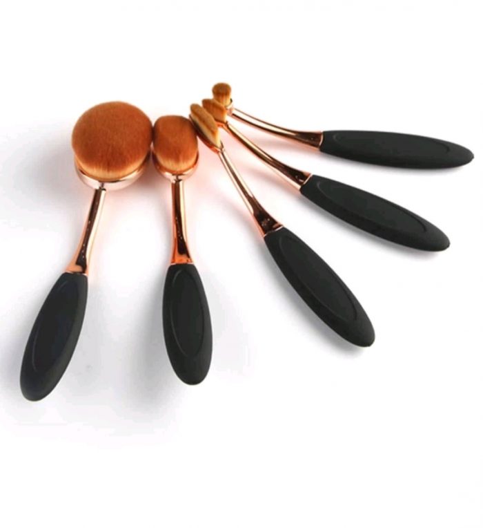 Oval Makeup Brush Set 5pcs - Image 2