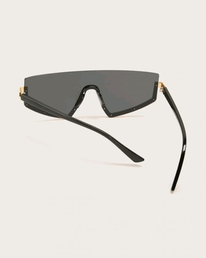 Flat Top Half Metal Frame Sunglasses - Image 4