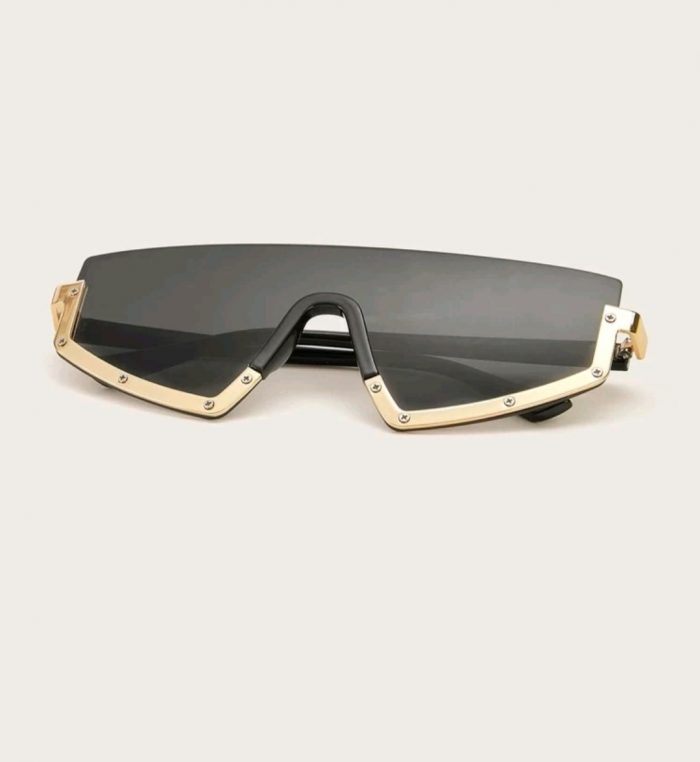 Flat Top Half Metal Frame Sunglasses - Image 3