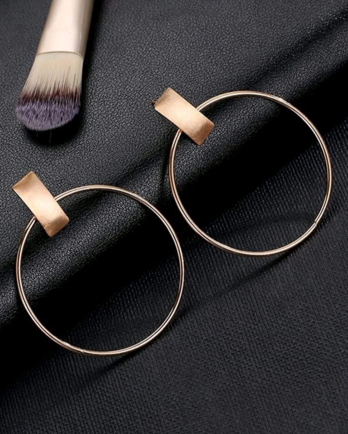 Circle Drop Earrings - Image 3
