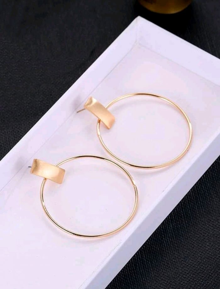 Circle Drop Earrings - Image 2