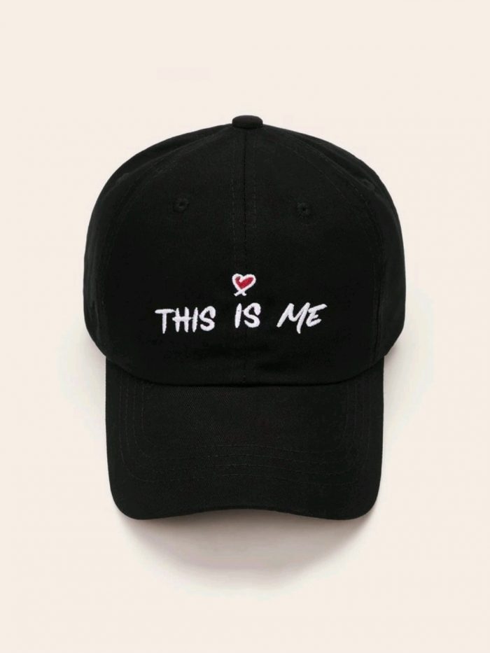 Slogan Embroidery Baseball Cap - Image 4