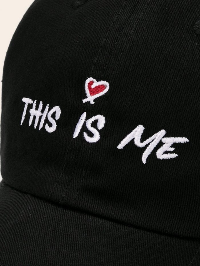 Slogan Embroidery Baseball Cap - Image 3