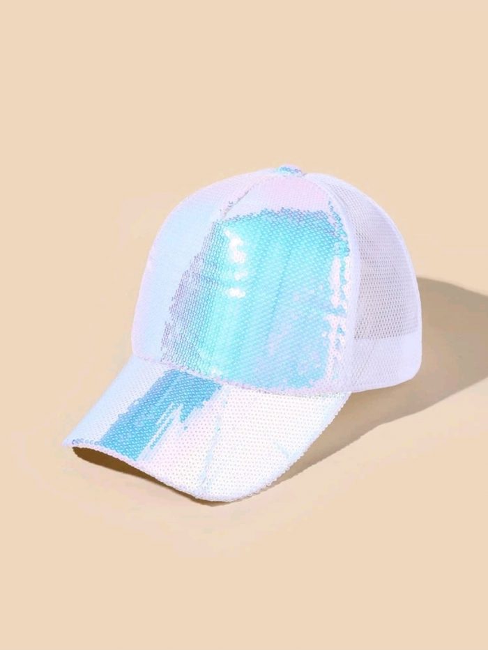 Sequin Decor Baseball Cap