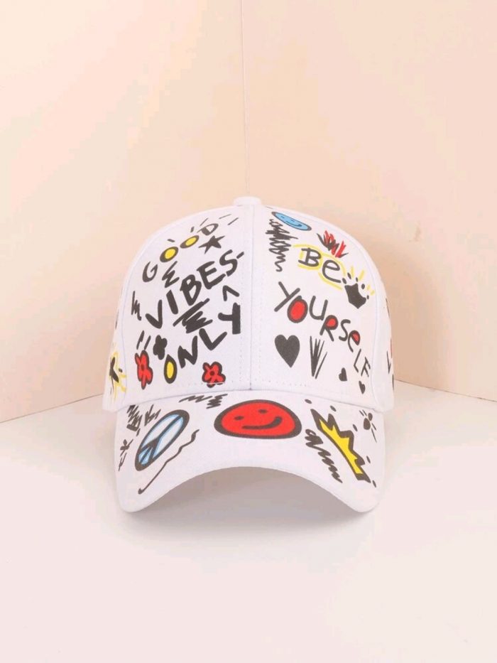 Cartoon Graphic Baseball Cap - Image 2