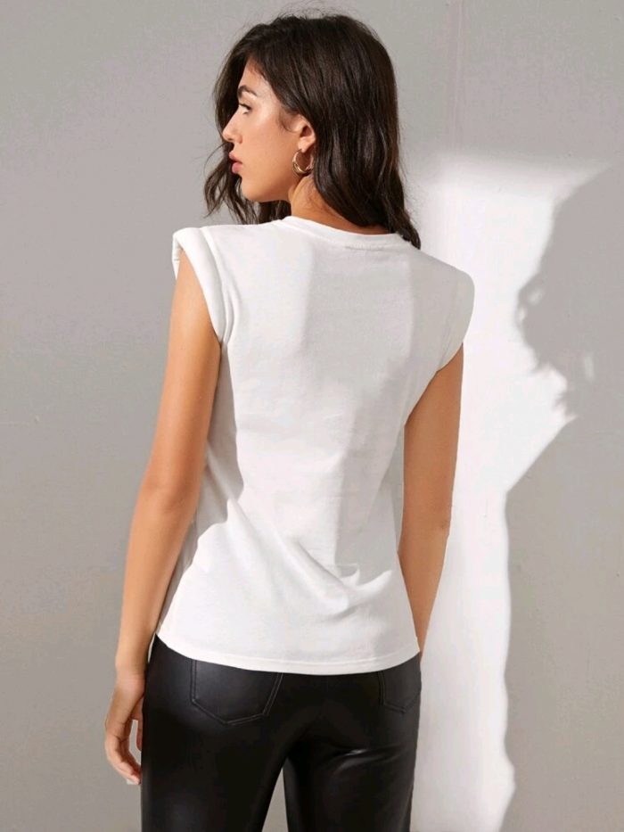 SHEIN Shoulder Pad Tank Top - Image 5