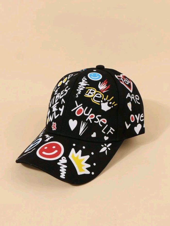 Letter Graphic Baseball Cap - Image 3