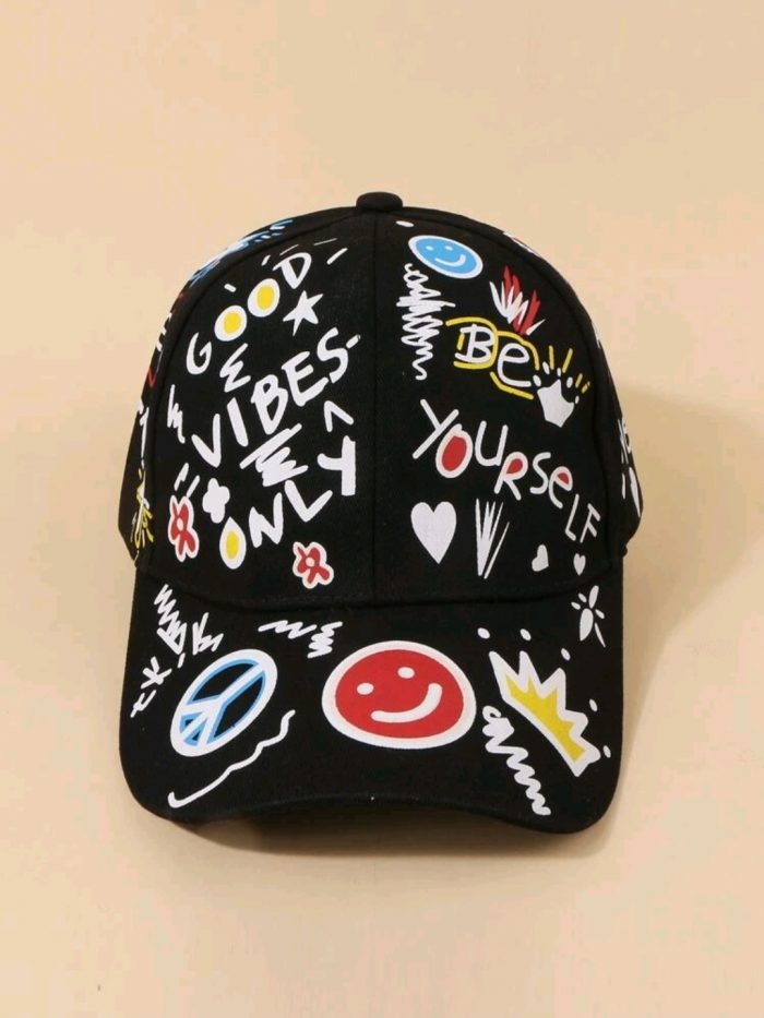 Letter Graphic Baseball Cap