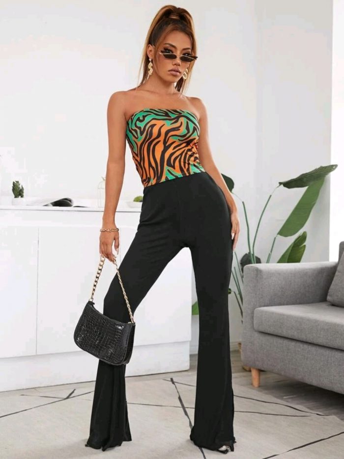 SHEIN Graphic Print Tube Top - Image 4