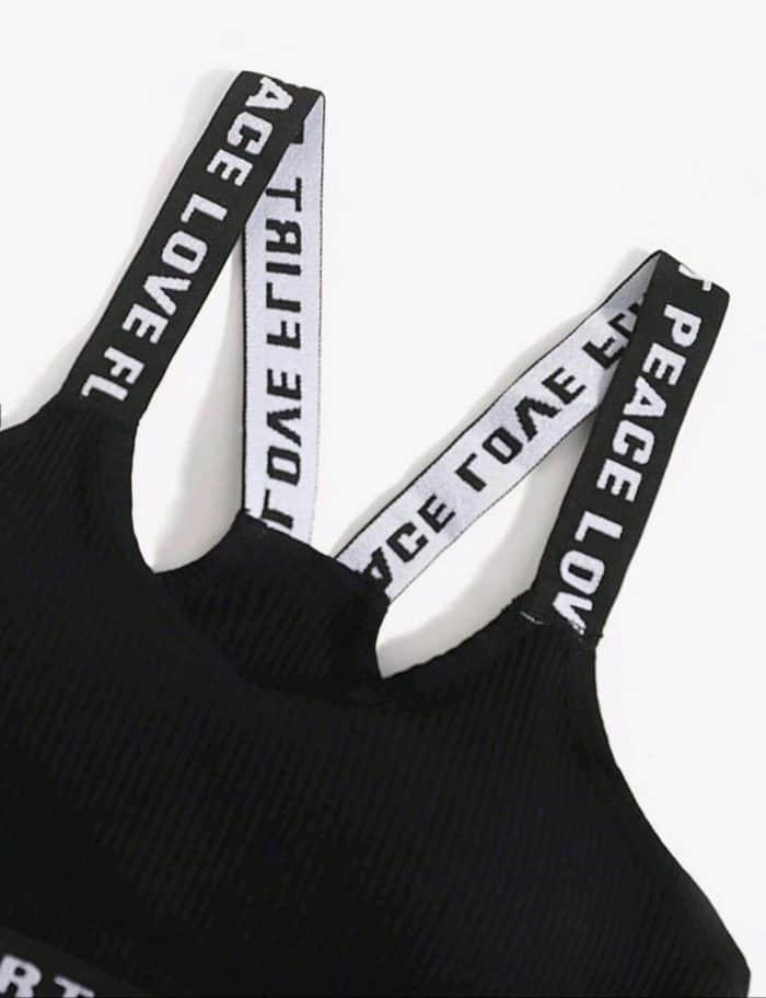 3pack Letter Tape Bra Set - Image 2