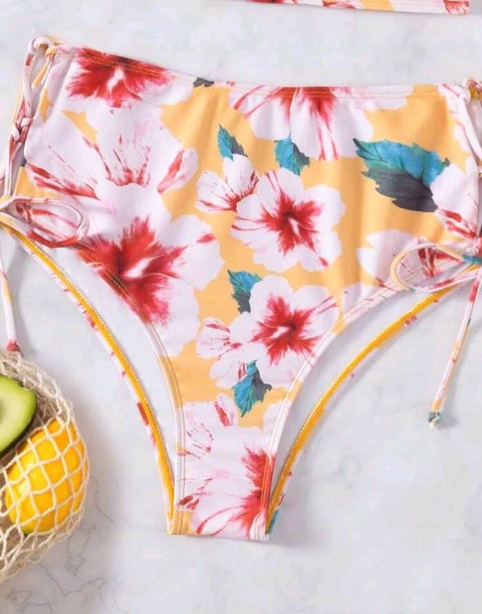 Floral Print Push Up Bikini Swimsuit - Image 3