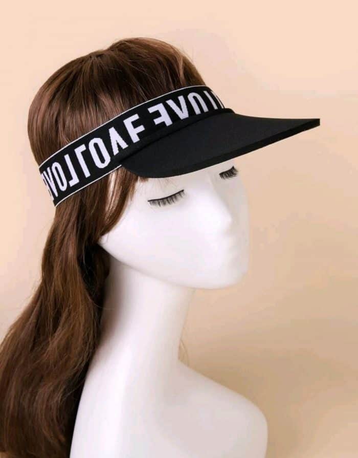 Letter Graphic Visor Hat
