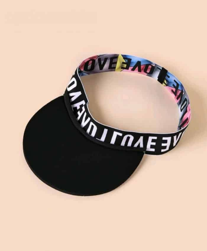 Letter Graphic Visor Hat - Image 3