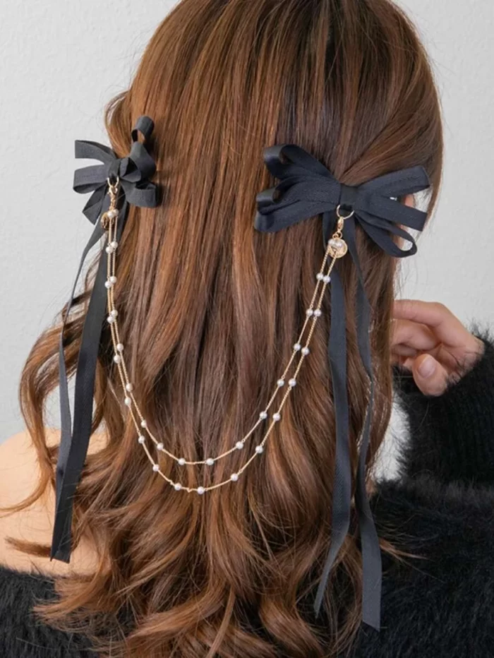 Bow Decor Hair Clip