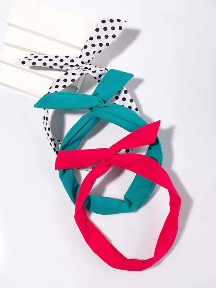 3pcs Polka Dot Hair Band