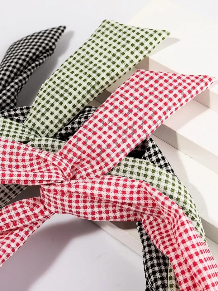 3pcs Plaid Hair Band - Image 3