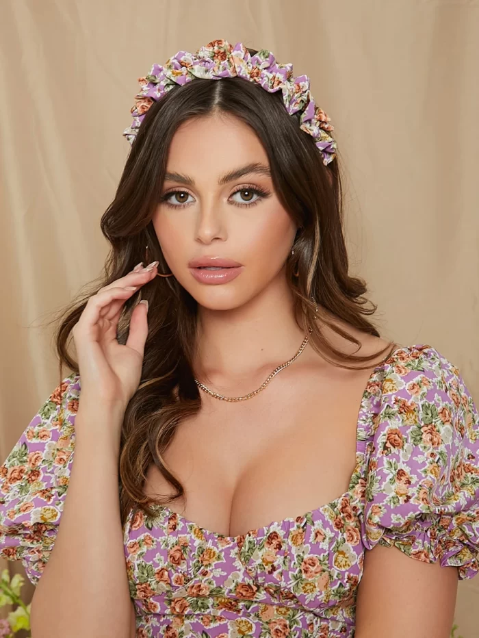 Floral Print Headband - Image 4