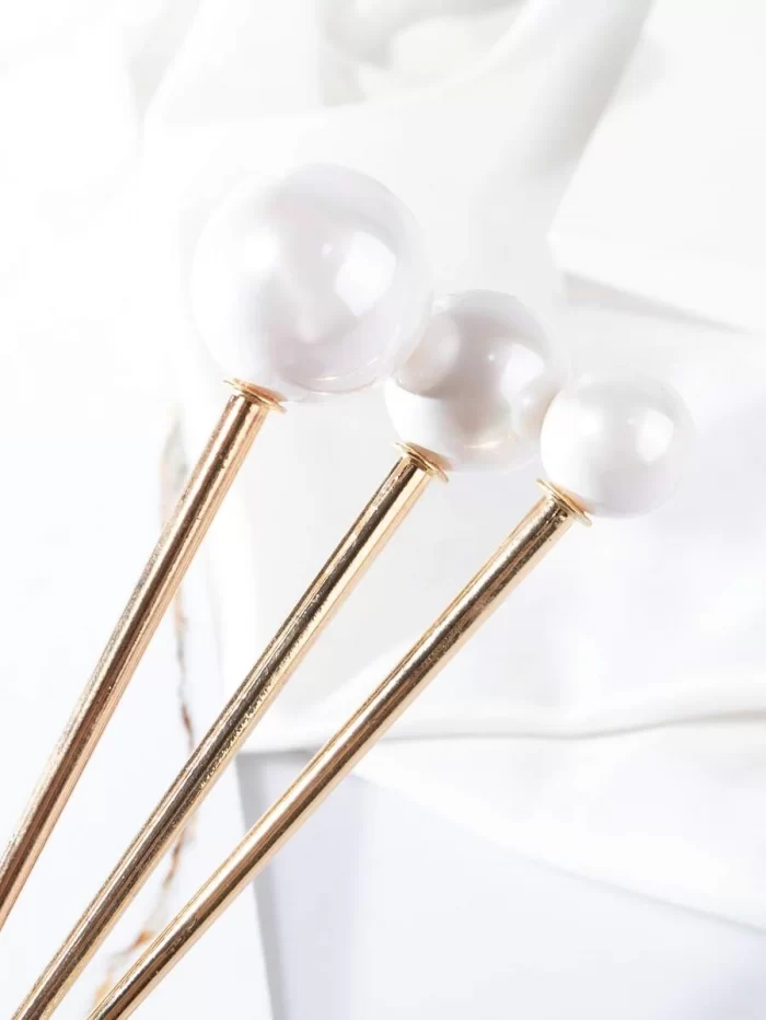 3pcs Faux Pearl Decor Hair Pin - Image 4