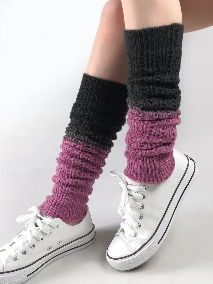 EMERY ROSE Ombre Knitted Leg Warmers
