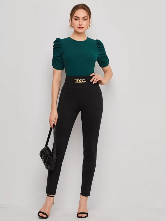 SHEIN Chain Detail Pants - Image 3