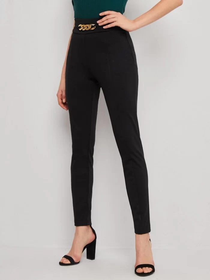 SHEIN Chain Detail Pants - Image 4