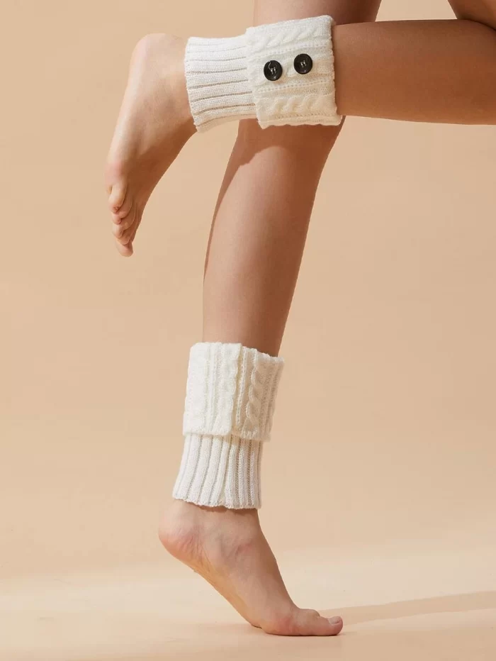 EMERY ROSE Knit Leg Warmers - Image 3