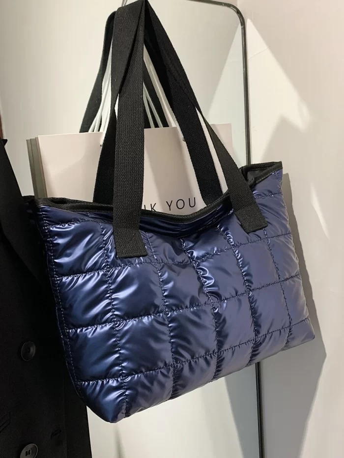 Large Capacity Quilted Shoulder Tote Bag