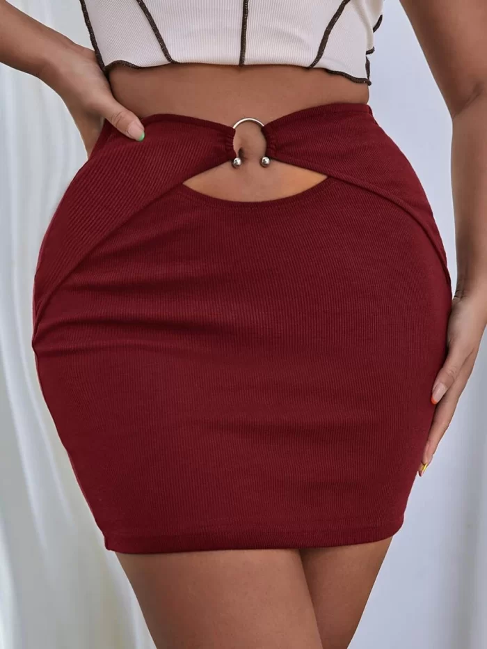 SHEIN SXY O-ring Bodycon Skirt