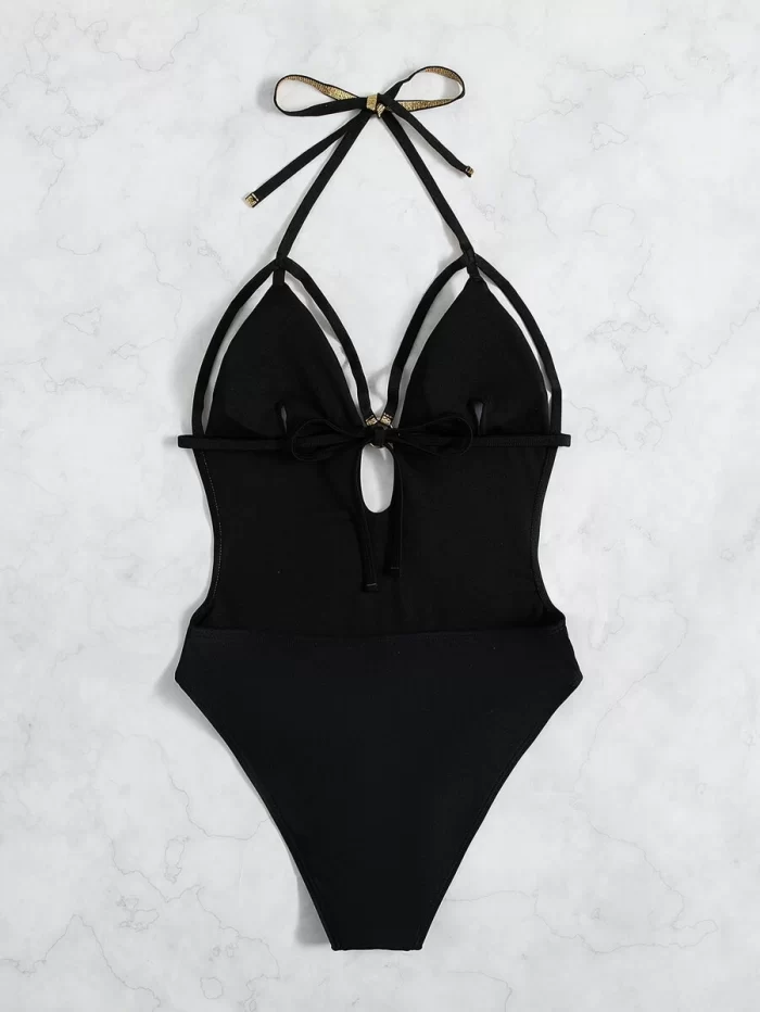 Ring Linked Harness One Piece Swimsuit - Image 4