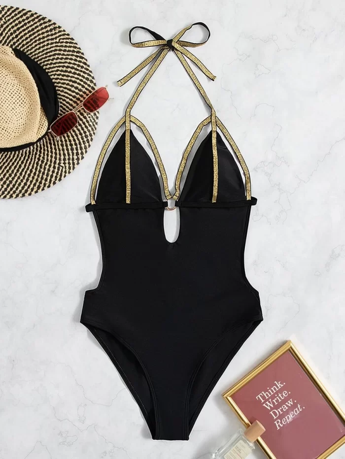 Ring Linked Harness One Piece Swimsuit - Image 6