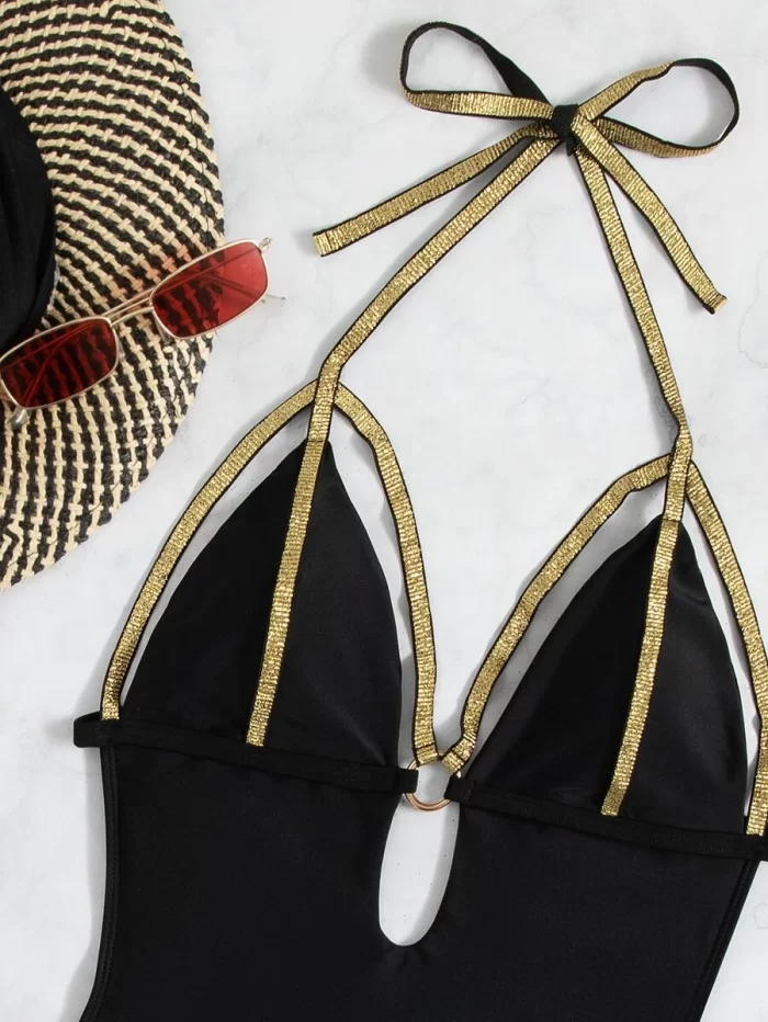 Ring Linked Harness One Piece Swimsuit - Image 7