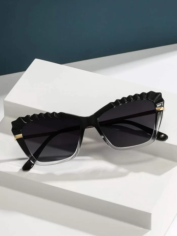 Color Block Frame Fashion Glasses - Image 2