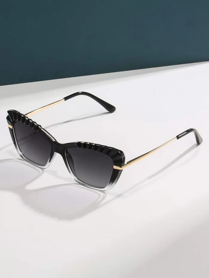 Color Block Frame Fashion Glasses - Image 3