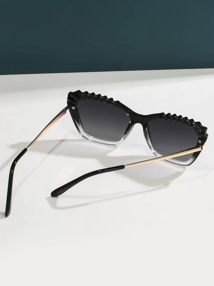 Color Block Frame Fashion Glasses - Image 5