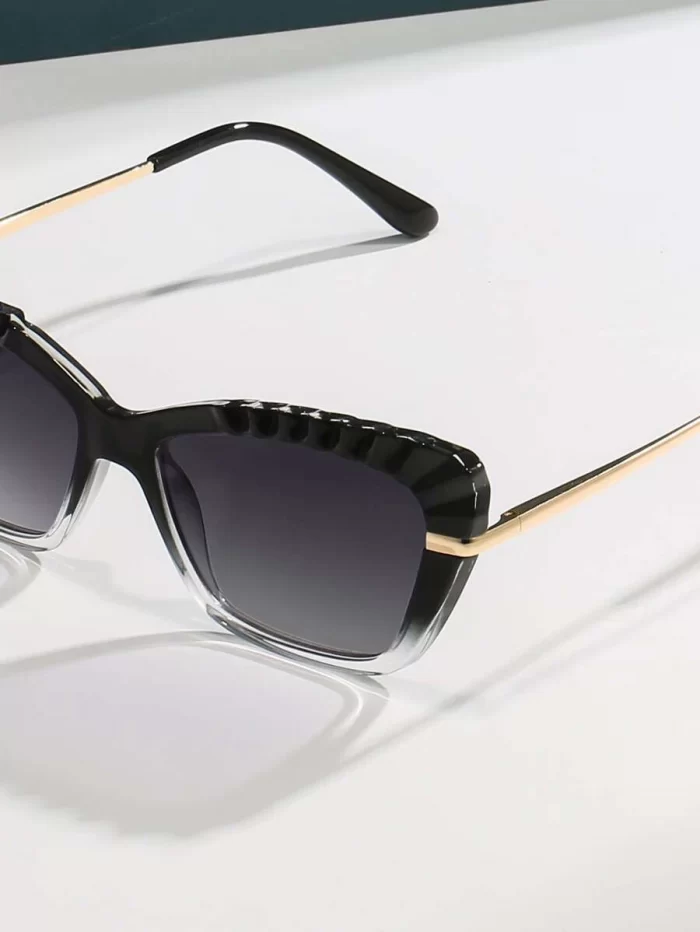Color Block Frame Fashion Glasses - Image 6