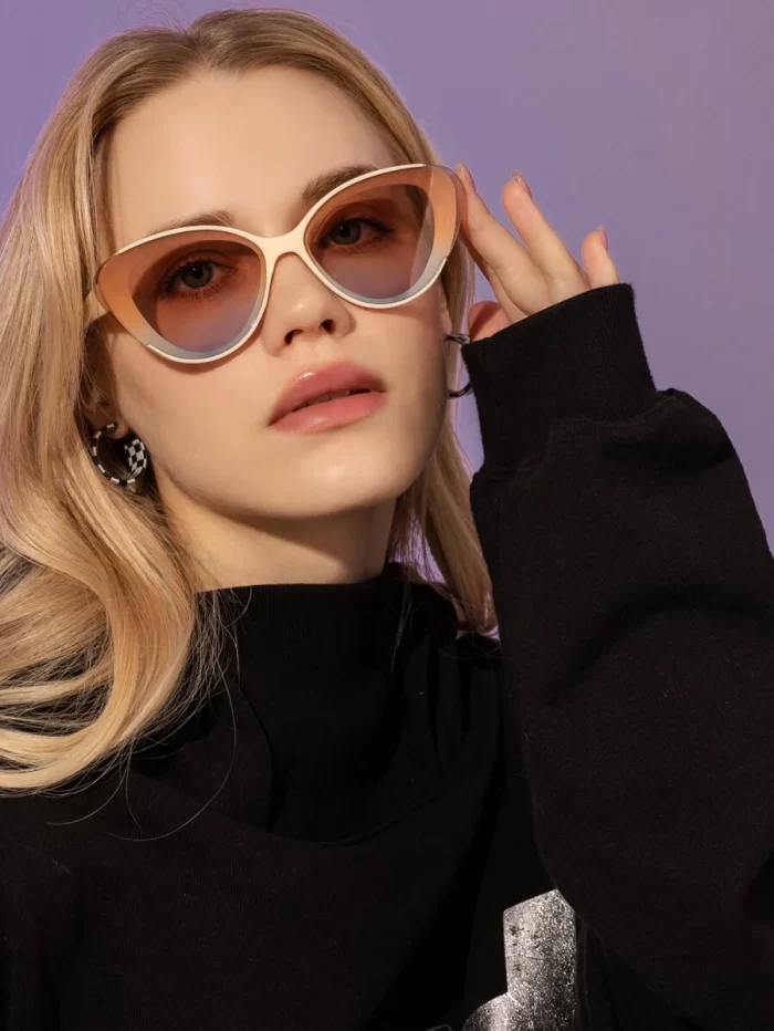 Ombre Lens Cat Eye Fashion Glasses