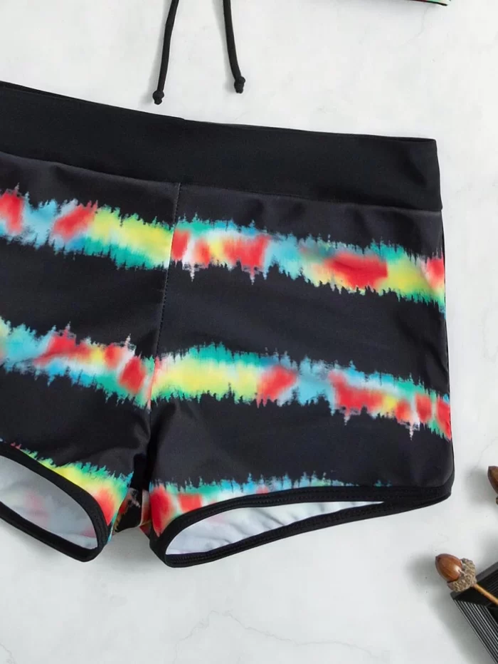 Tie Dye Halter Bikini Swimsuit - Image 6