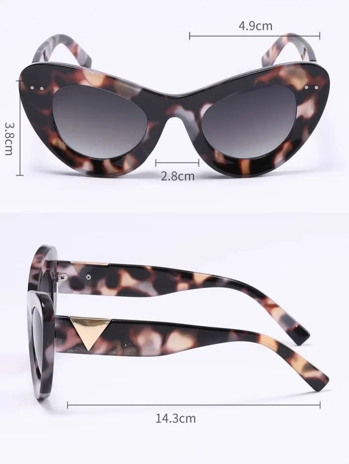 Tortoiseshell Frame Fashion Glasses - Image 3