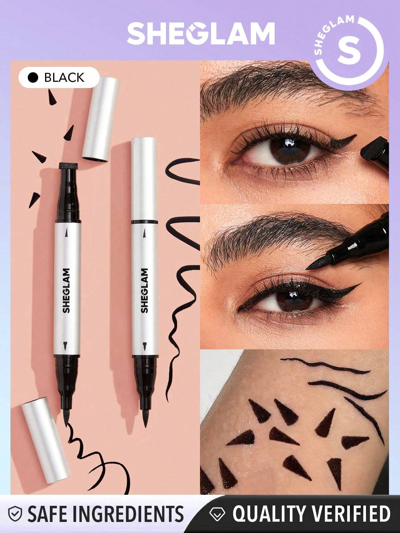 SHEGLAM Wing It Waterproof Liner Duo - Black