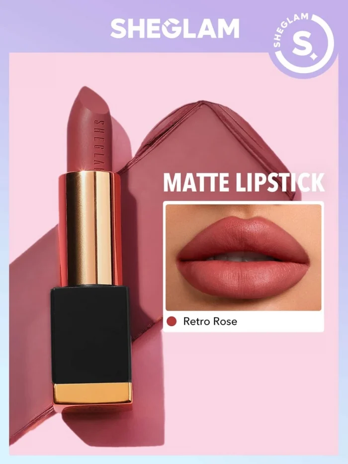 SHEGLAM Matte Allure Lipstick - Retro Rose